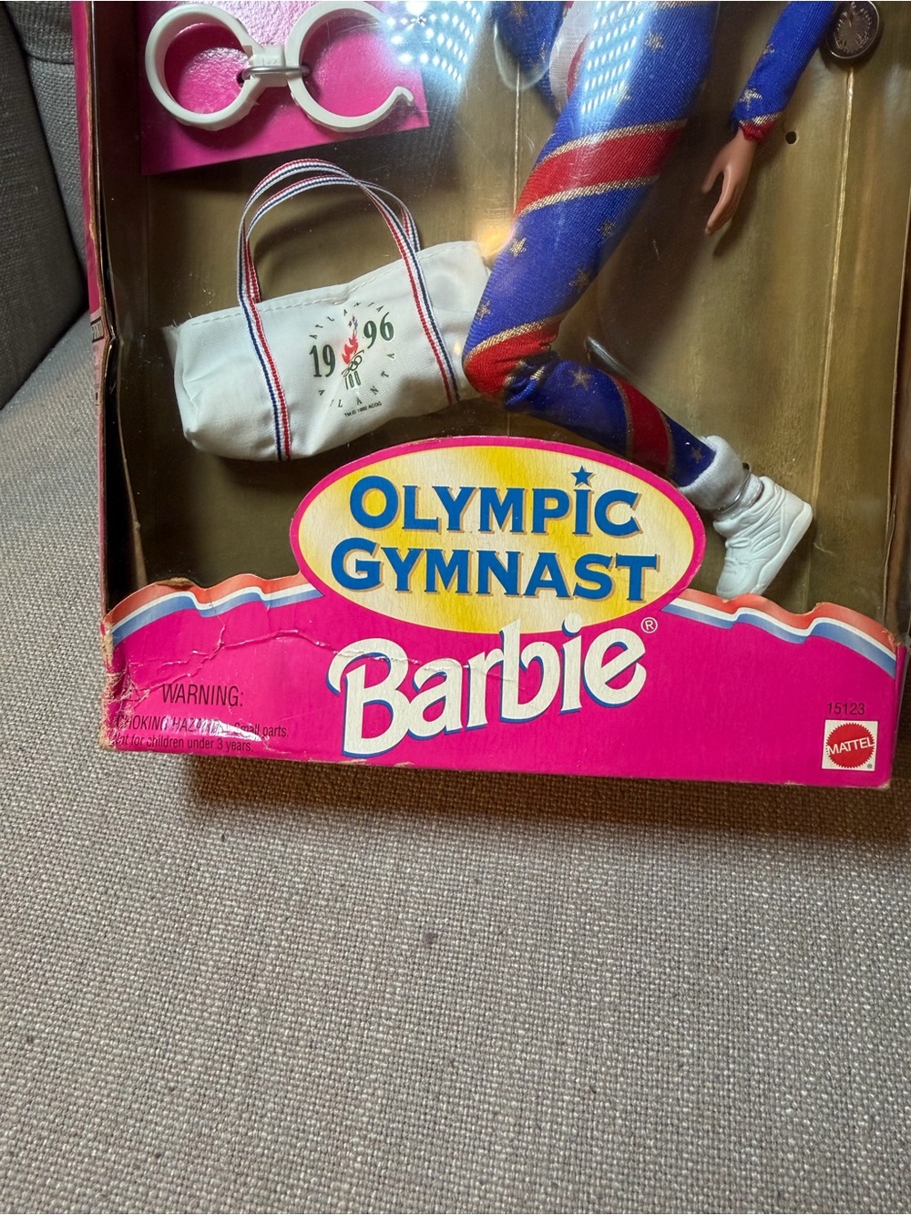 Barbie Olympic Gymnast Doll - Red, White, Blue 1996 Atlanta USA - Picture 4 of 10
